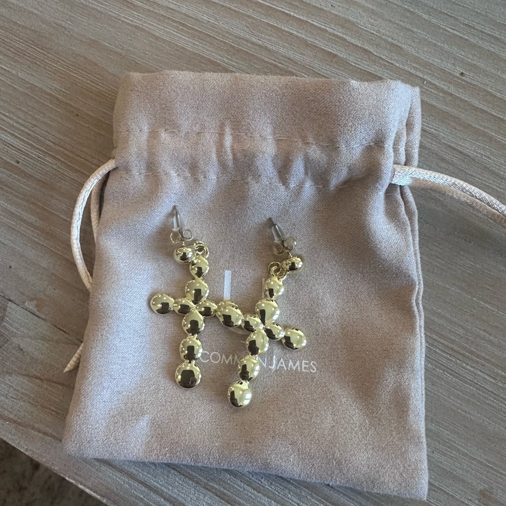 Uncommon James Bubble Cross Earrings